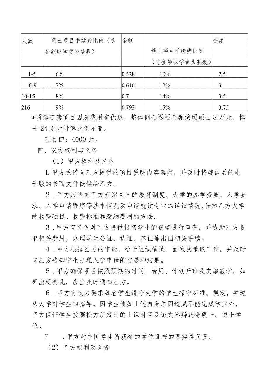 XX出国留学项目代理协议（2023年XX信息技术研究院）.docx_第2页