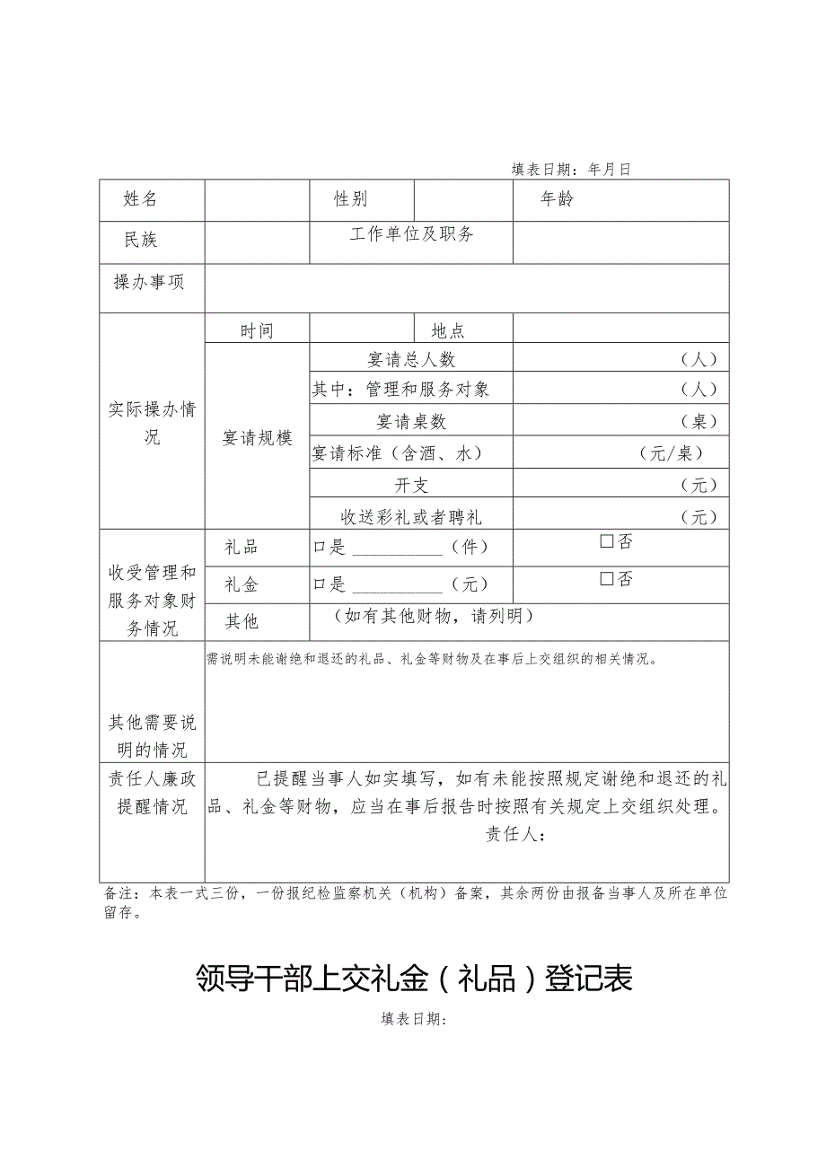 领导干部操办婚丧喜庆事宜事前报备表.docx_第2页