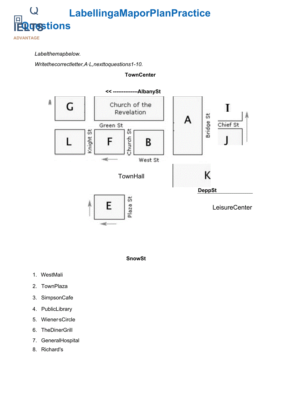 2024剑桥雅思讲义Labeling_a_Map_or_Plan_Practice_Questions_1.docx_第1页