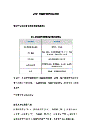 2024性激素检查及临床意义.docx