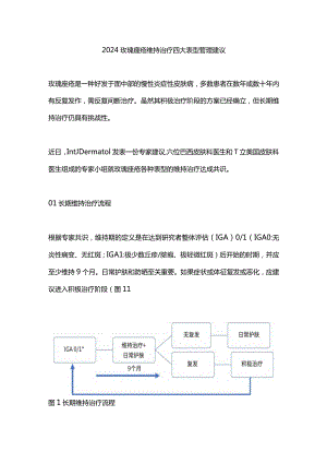 2024玫瑰痤疮维持治疗四大表型管理建议.docx