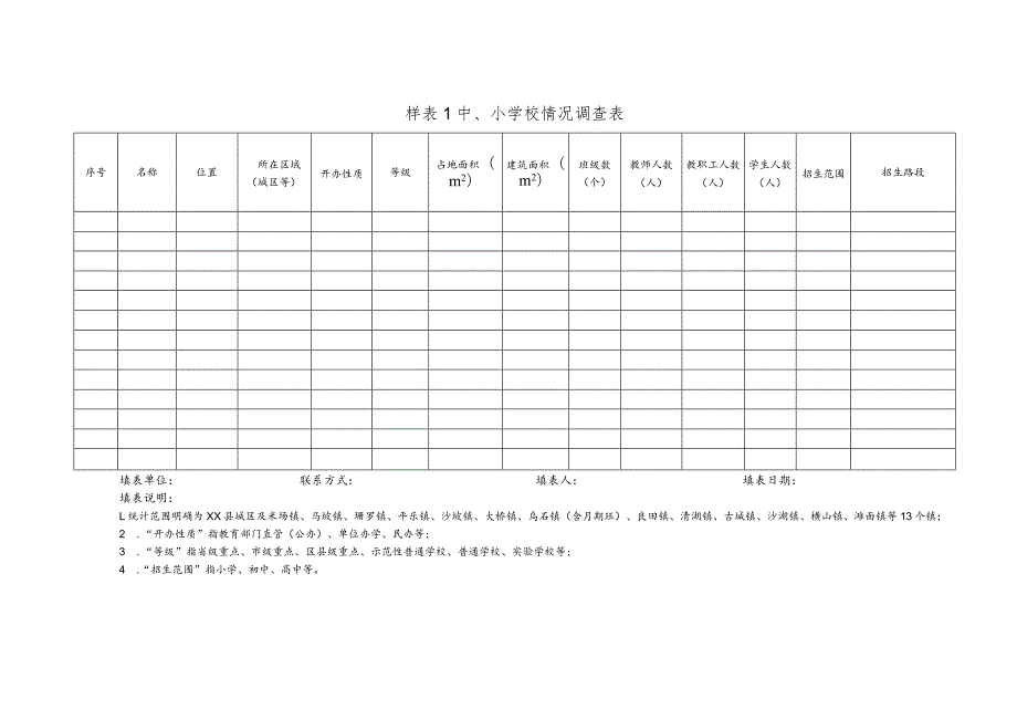 中小学情况调查表.docx_第1页