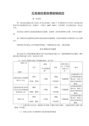 五邑大学差旅费报销规定.docx