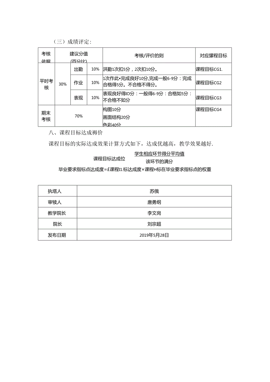 0823D04005-素描半身像-2023版培养方案课程教学大纲.docx_第3页