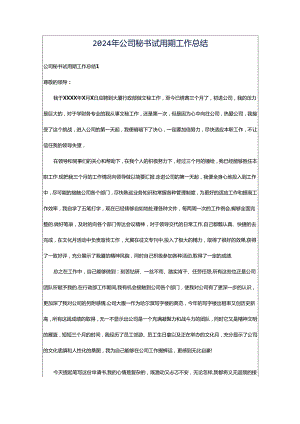 2024年公司秘书试用期工作总结.docx