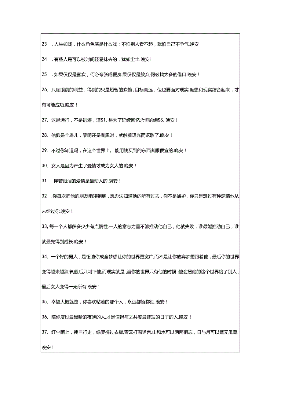 2024年年简单的青春励志晚安语录朋友圈合集65条.docx_第3页