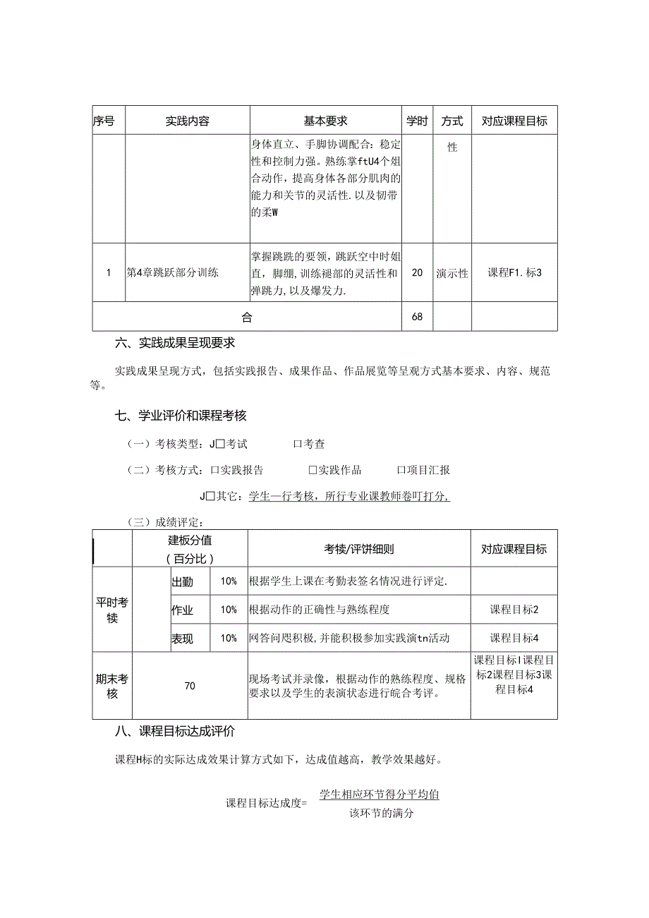 0823S10018-芭蕾舞基础训练2-2023版人才培养方案课程教学大纲.docx_第3页