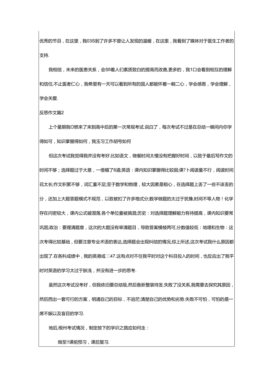 2024年精选反思作文合集十篇.docx_第3页