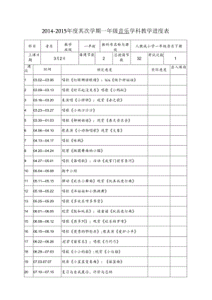 人教版一年级音乐教案十三里前l四周汇总[1].docx