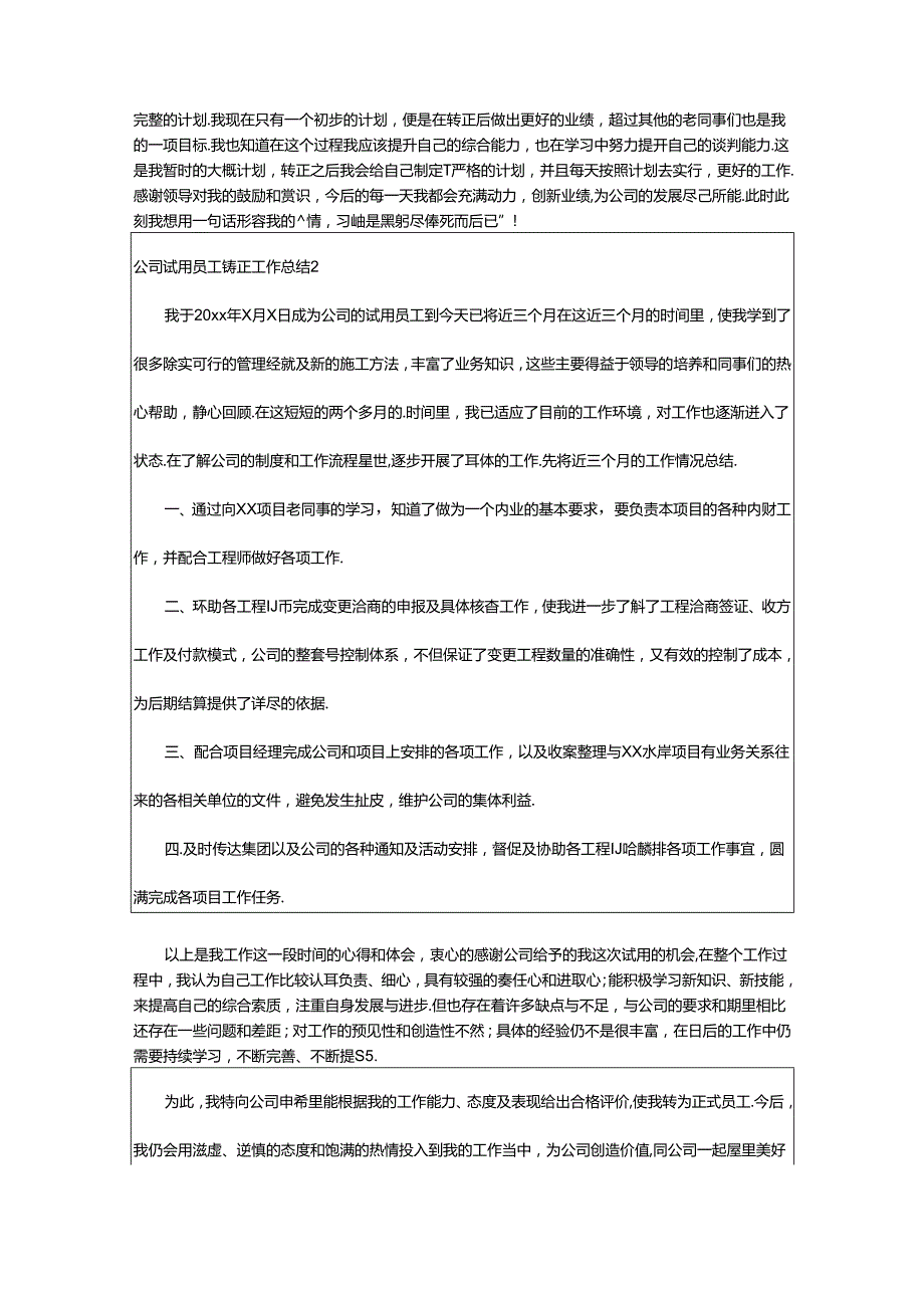 2024年公司试用员工转正工作总结.docx_第2页