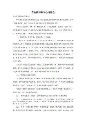 专业教师教学心得体会.docx