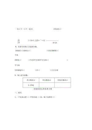 人教版五年级下册分数的意义与性质练习题[1].docx