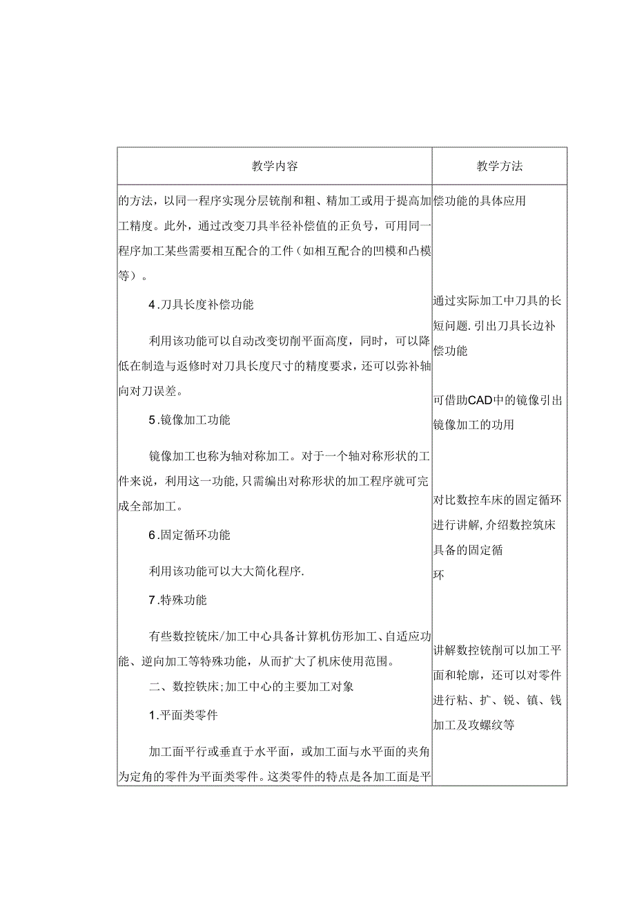 《数控加工基础（第五版）》 教案 第四章 数控铣床、加工中心加工基础.docx_第3页