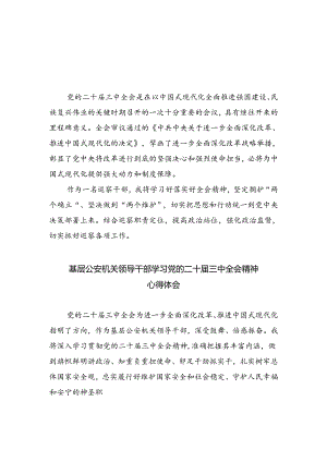 巡察干部学习二十届三中全会精神研讨交流发言六篇（最新版）.docx