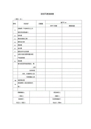 项目经费预算表.docx