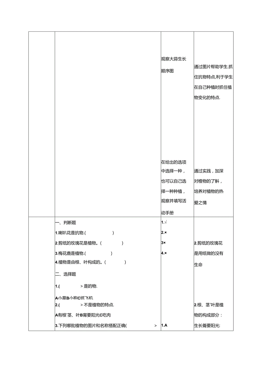 最新教科版一年级科学上册全册教案教学设计.docx_第3页