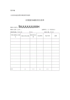 附件3：文化事业建设费申报表附列资料.docx