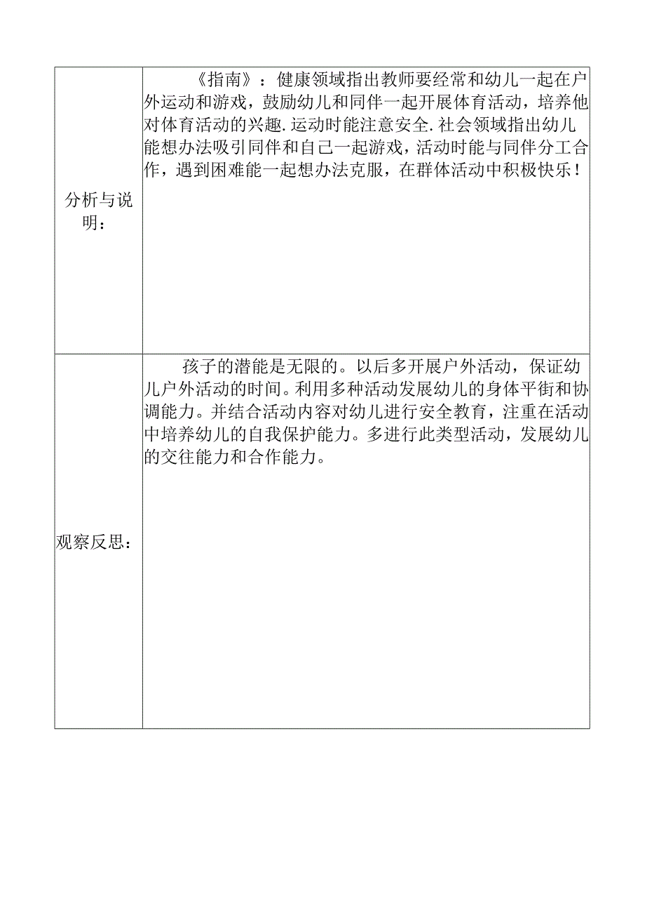 （小班呼啦圈）自主游戏观察记录表doc.docx_第2页