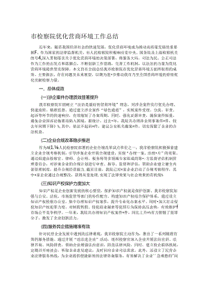 市检察院优化营商环境工作总结.docx