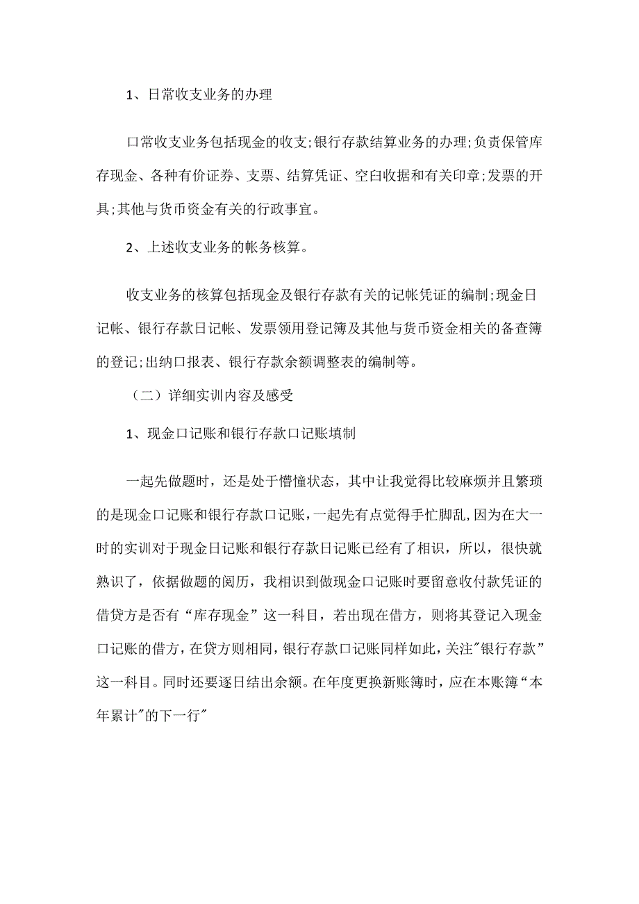 出纳实训总结和心得5篇.docx_第2页