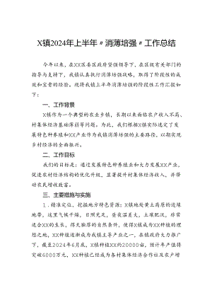 镇2024年上半年“消薄培强”工作总结.docx