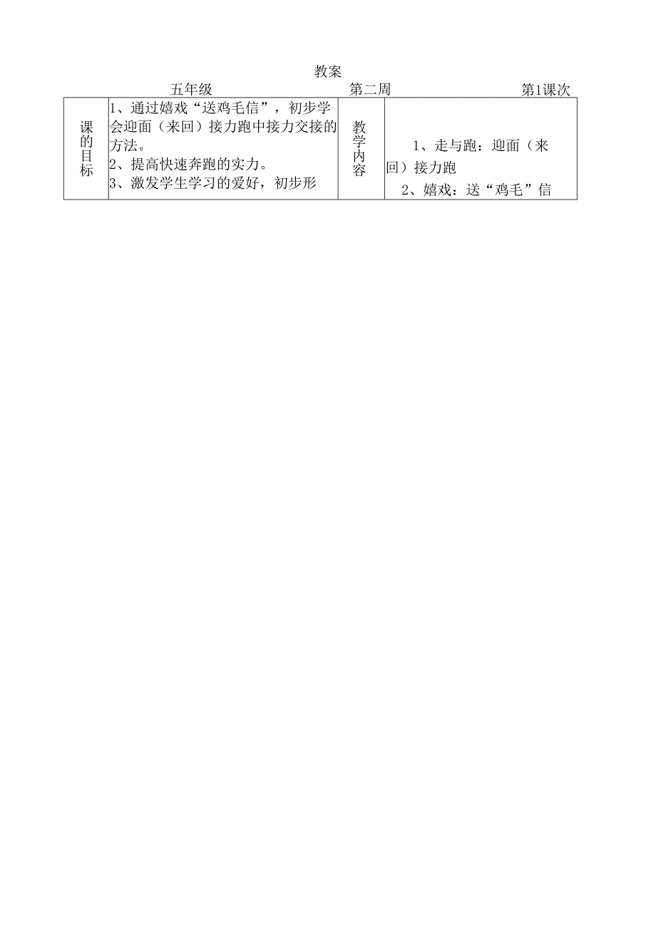 小学五年级体育与健康下册教案.docx_第2页