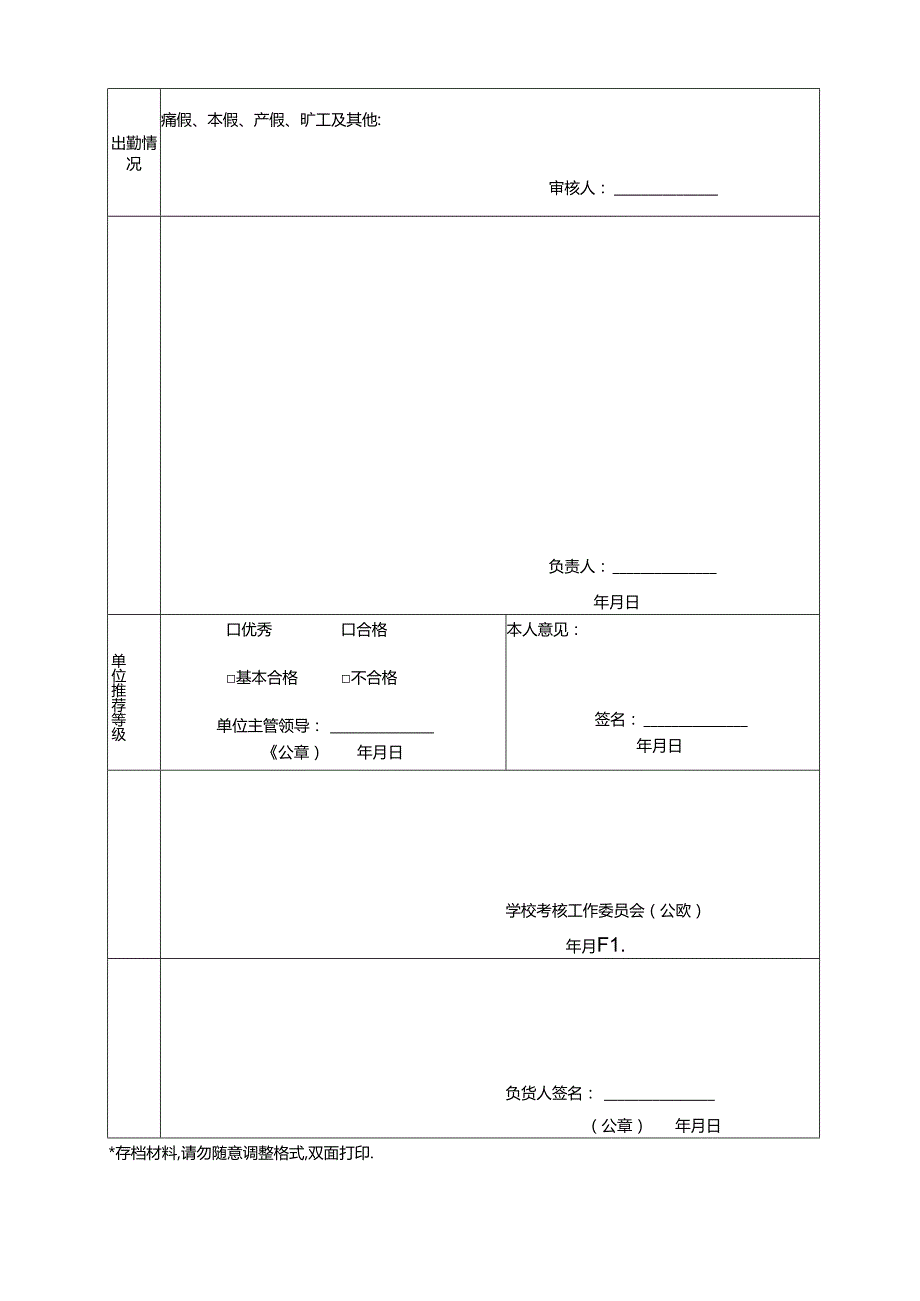 大学工作人员考核登记表.docx_第2页