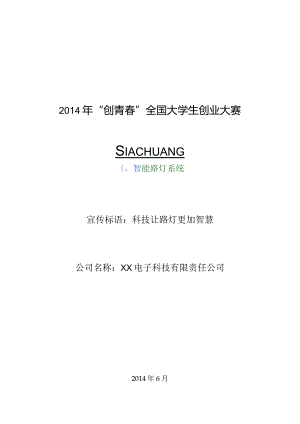 XX大学XX路灯电子科技有限责任公司.docx