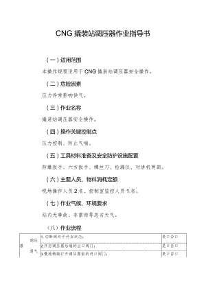 CNG撬装站调压器作业指导书.docx