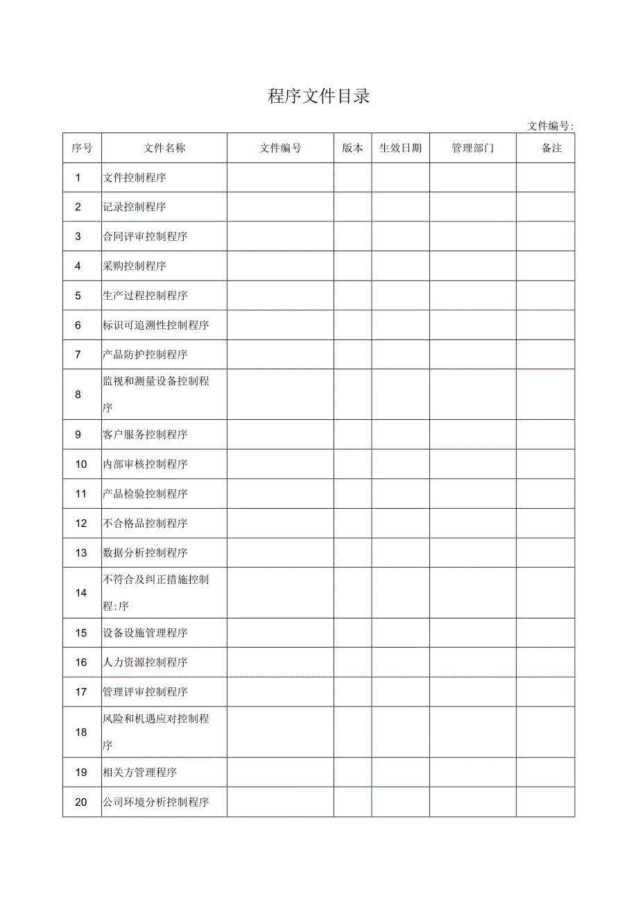 程序文件目录.docx_第1页