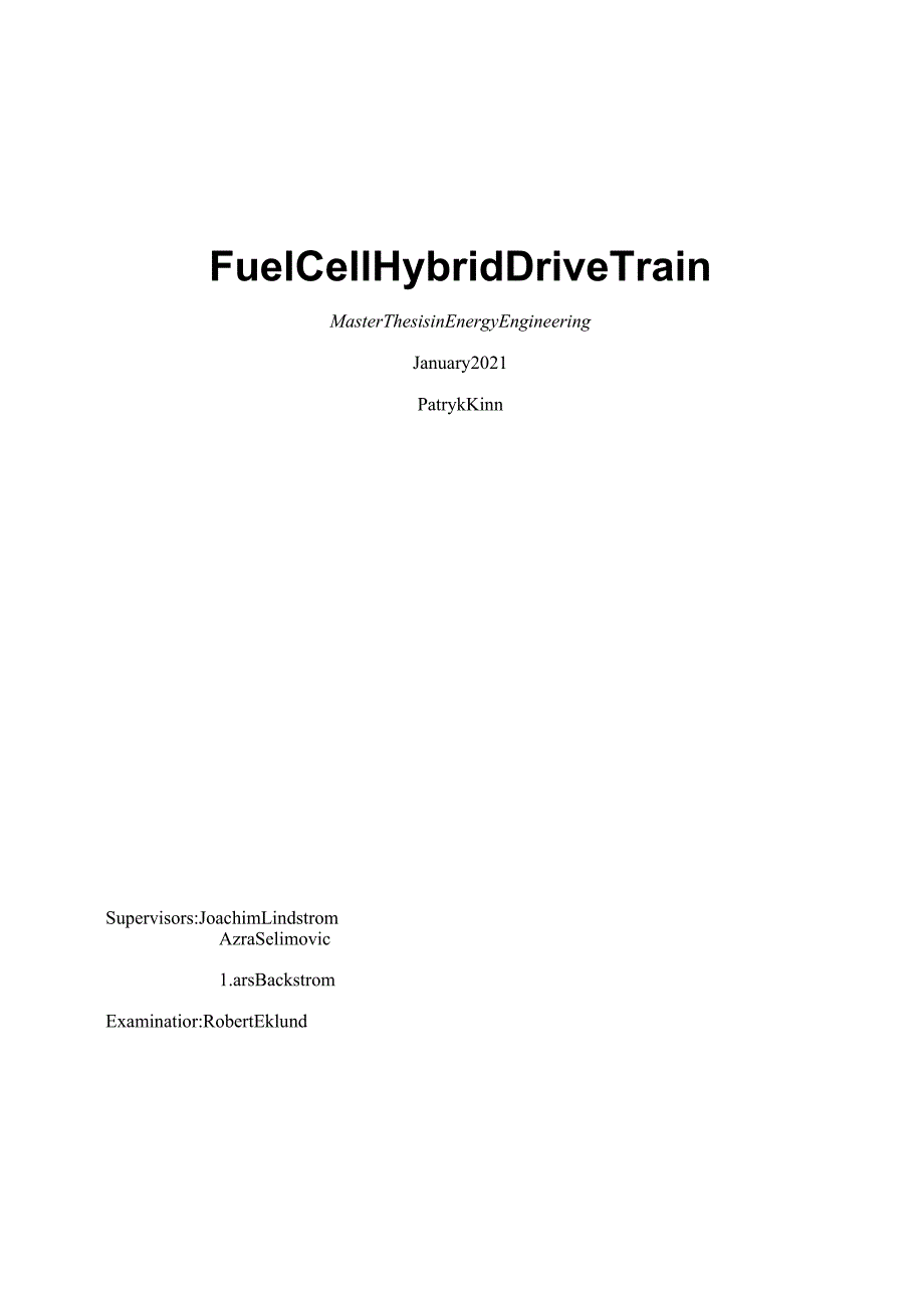 Fuel Cell Hybrid Drive Train：燃料电池混合动力传动系统.docx_第1页