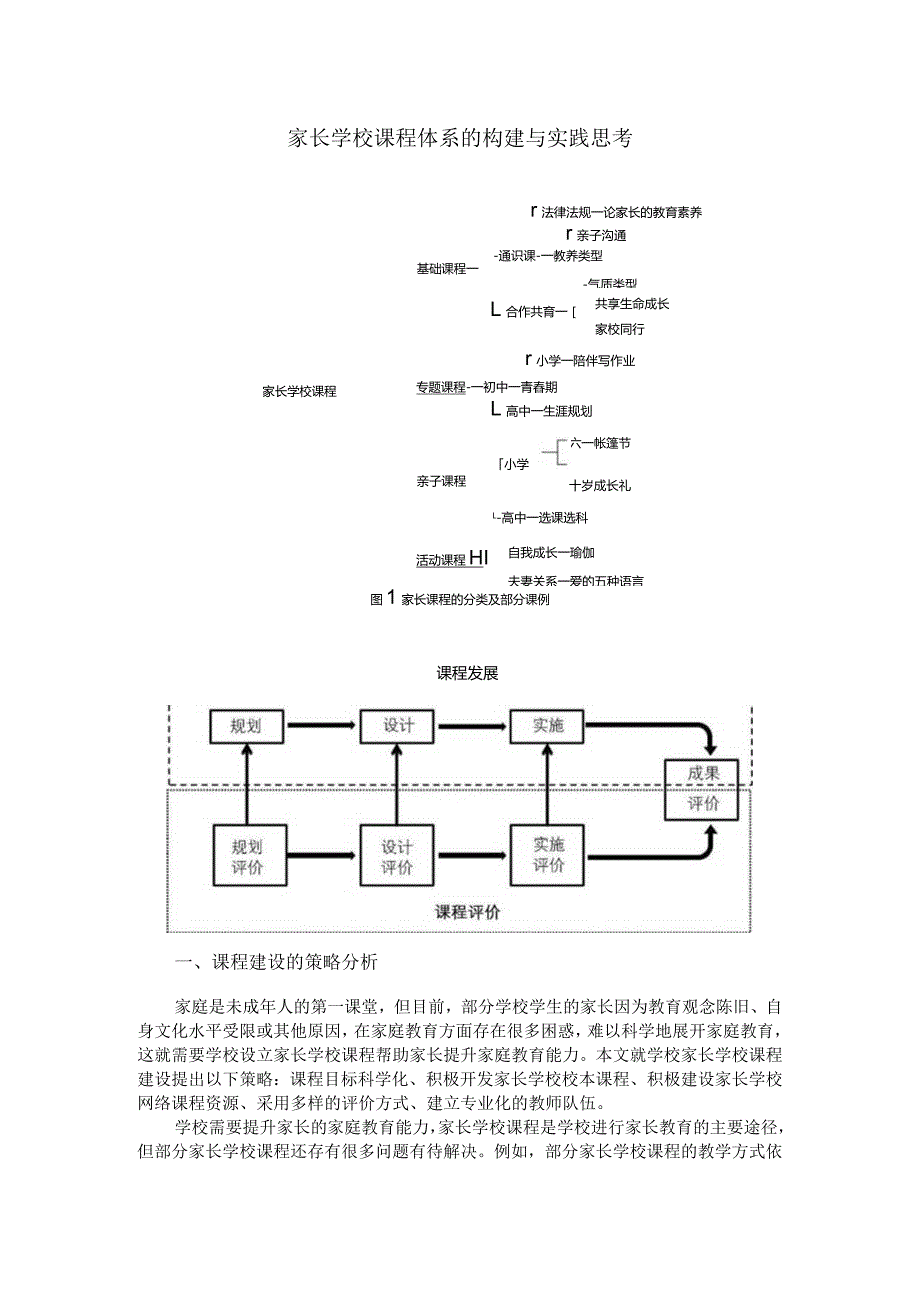 家长学校课程体系的构建与实践思考.docx_第1页