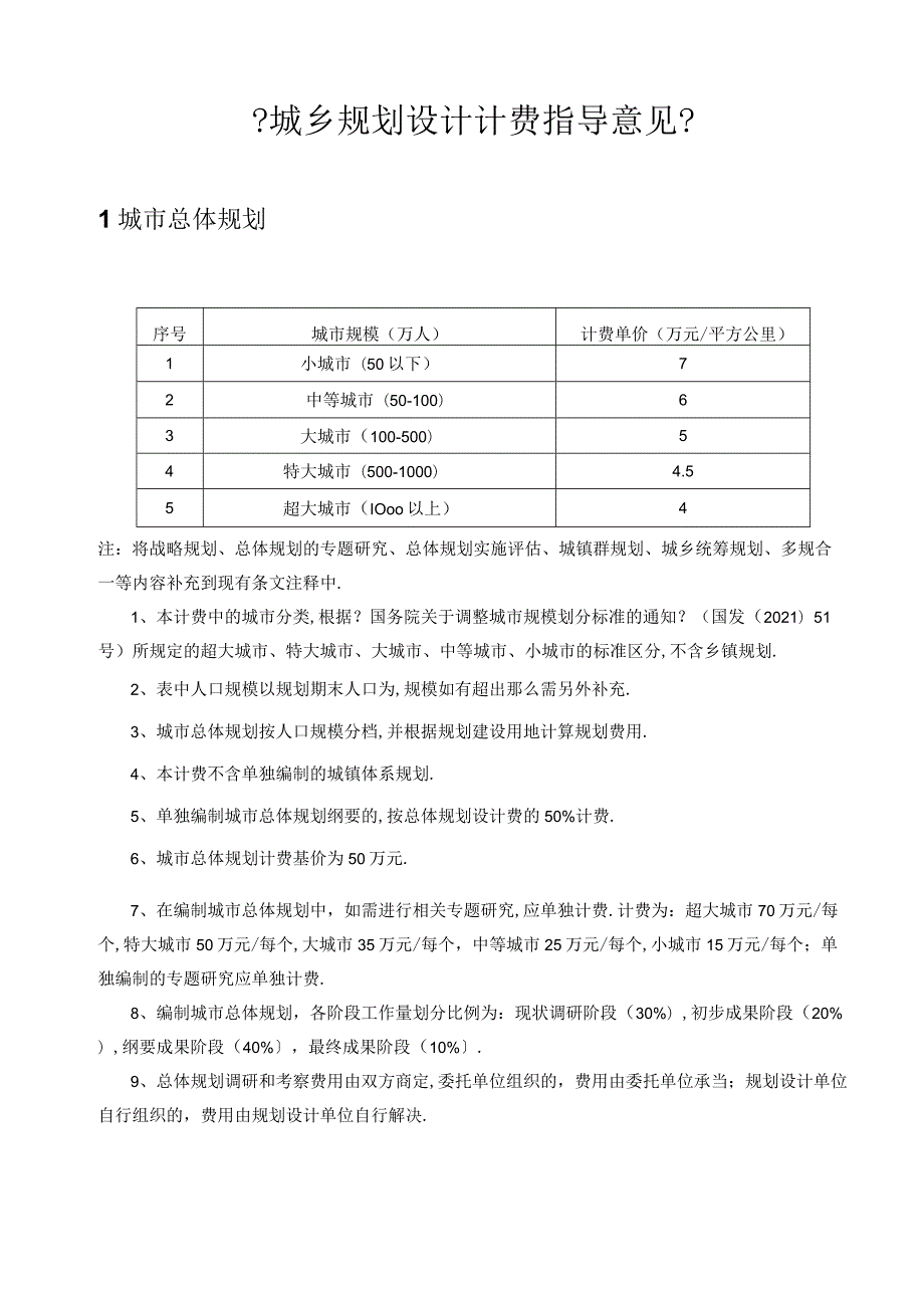 城规划设计计费指导意见2017.docx_第1页