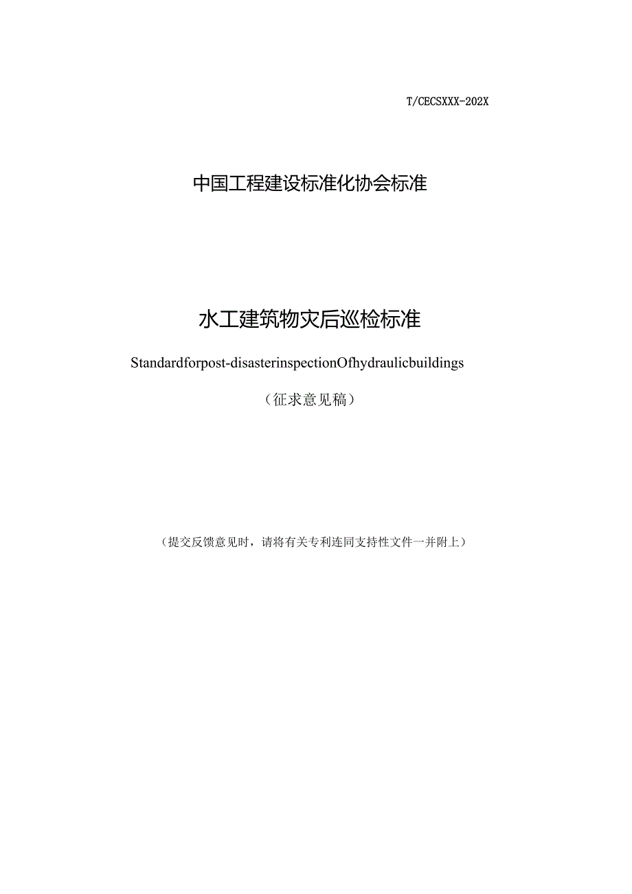 水工建筑物灾后巡检标准.docx_第1页