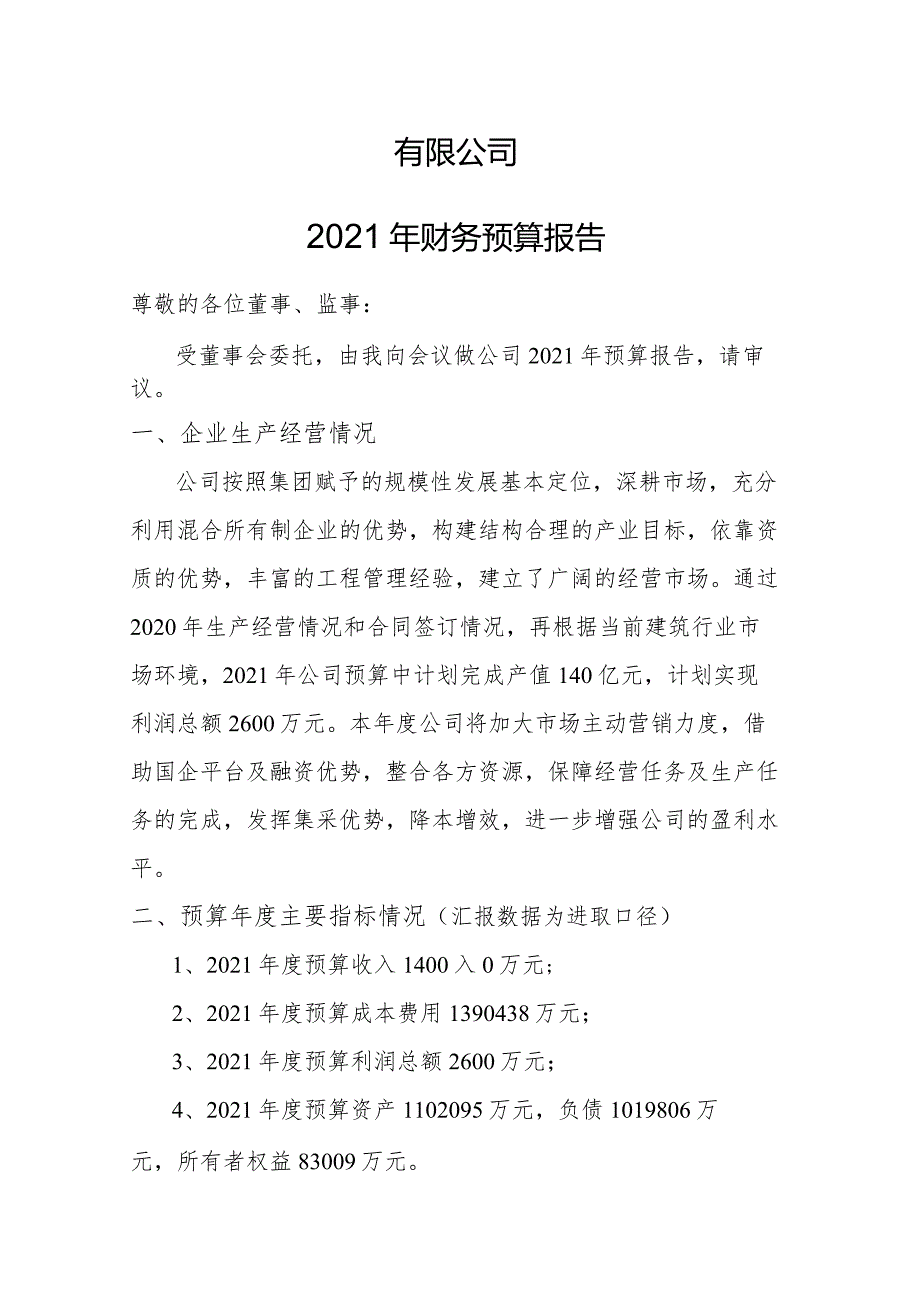 2021年财务预算报告.docx_第1页