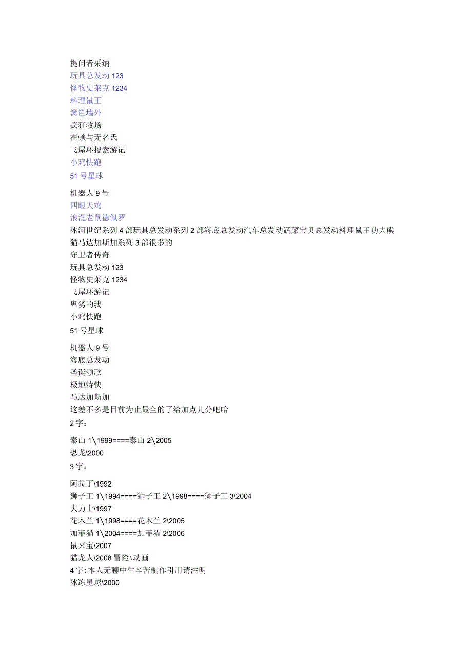 3D动画片名字大全.docx_第1页