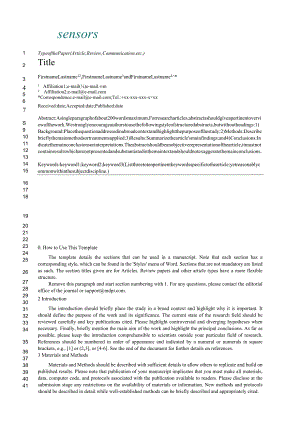 MDPI期刊《sensors》论文投稿模板.docx