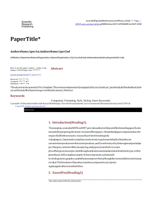 JAMP-JournalofAppliedMathematicsandPhysics期刊论文投稿格式模板.docx