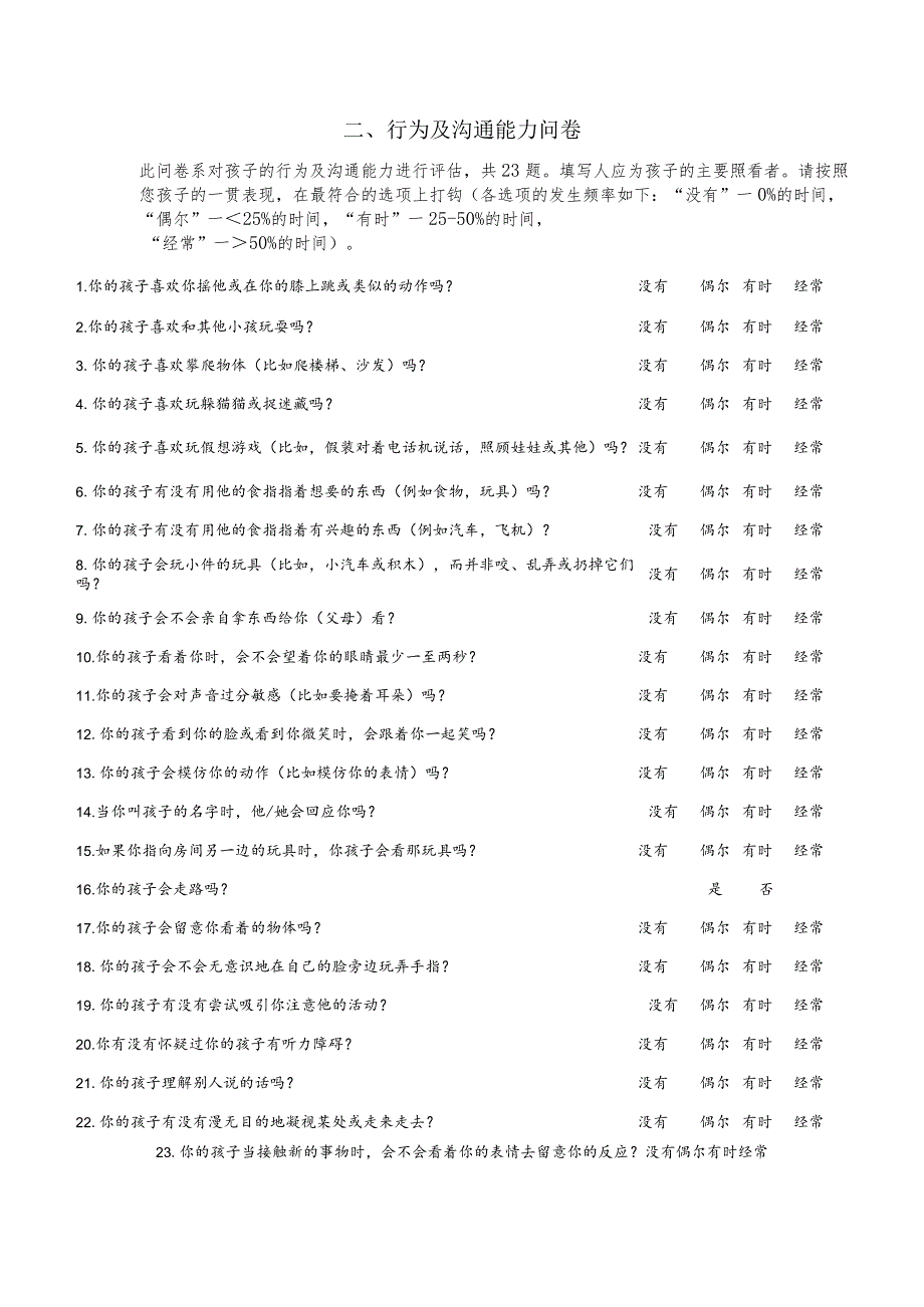 儿童孤独症CHAT-23A筛查量表.docx_第3页