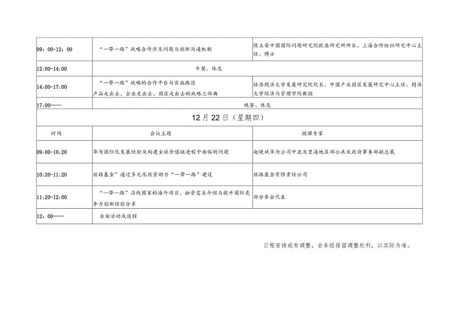 中国一带一路”倡议与对接融入策略暨企业运营实务交流会.docx_第2页