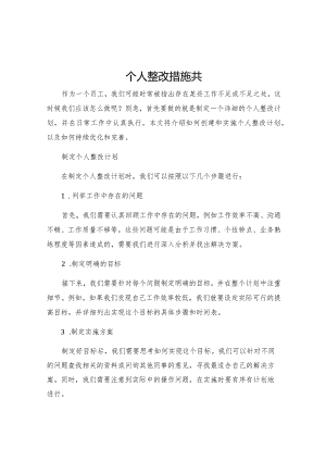 个人整改措施共.docx