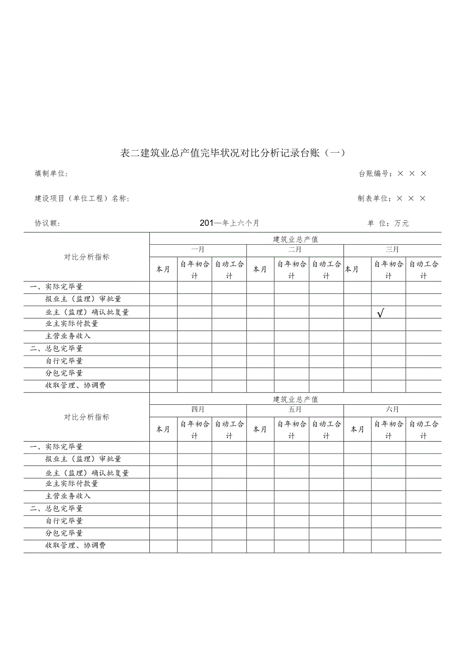 建筑行业公司生产经营统计报告.docx_第2页