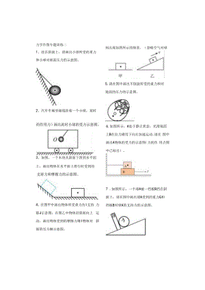 力学作图专题训练二.docx