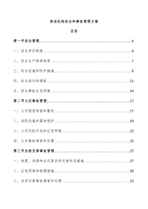 养老机构安全和事故管理方案.docx