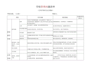 学校管理问题清单.docx