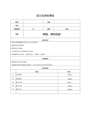 化-9秋-15-燃烧和碳-宋楠楠【优化：李梦姣】（教师版）.docx