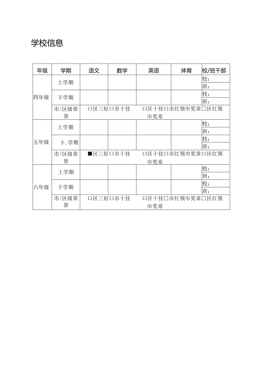 小升初简历模板-可编辑.docx_第3页