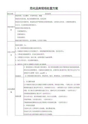 危化品库应急预案现场处置方案.docx