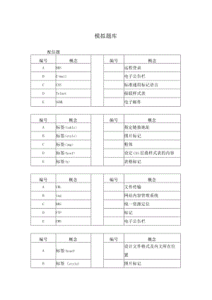 国开《Dreamweaver网页设计》模拟题及答案.docx