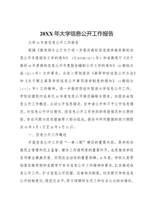 2023年大学信息公开工作报告.docx